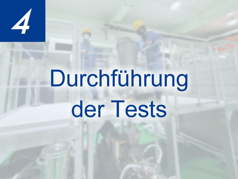 Durchführung der Tests
